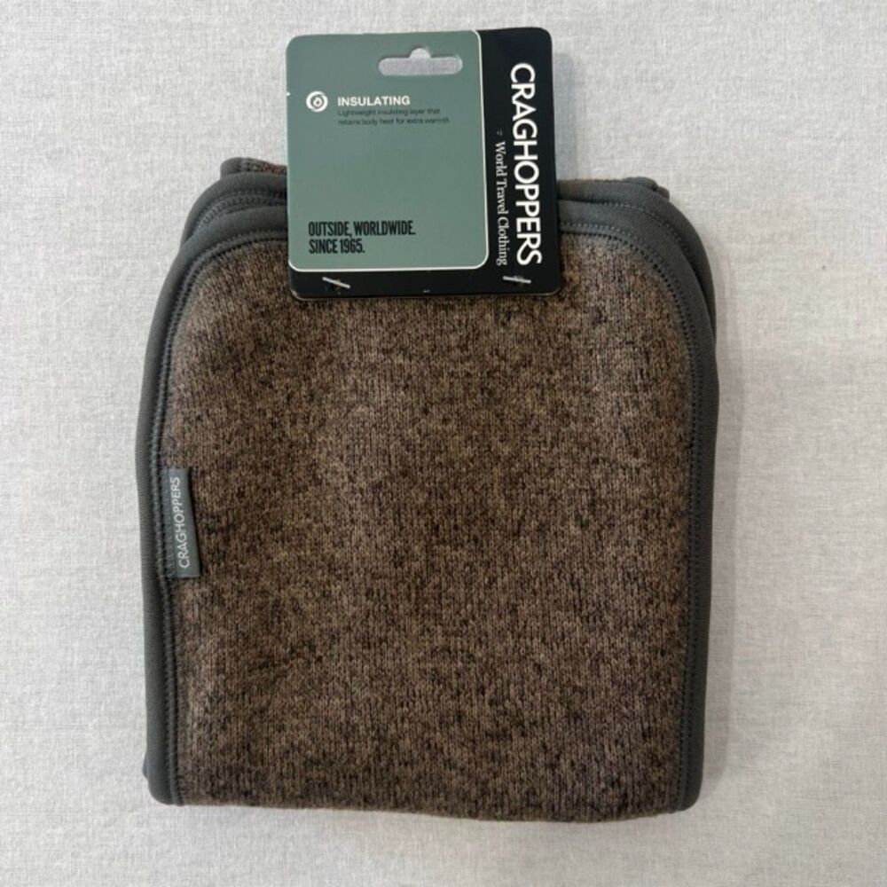 Craghoppers Danewood Scarf NWT Brown Fleece Insulated Outdoor Hiking Unisex